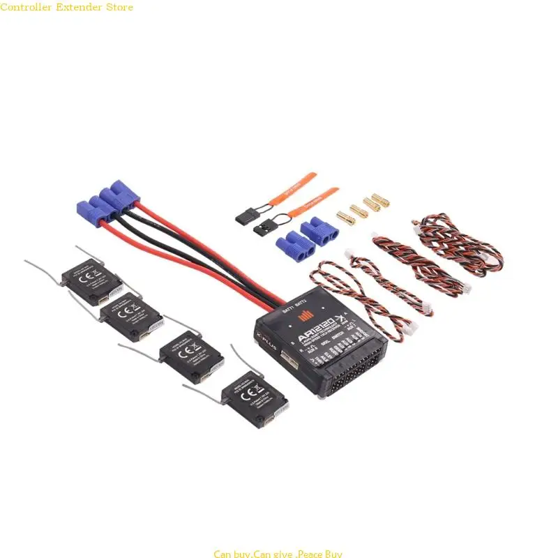 Reliable Receiver Multifunctional 12 Channel Receiver Plastic AR12120 Receiver Simple Installation for Model Aircraft