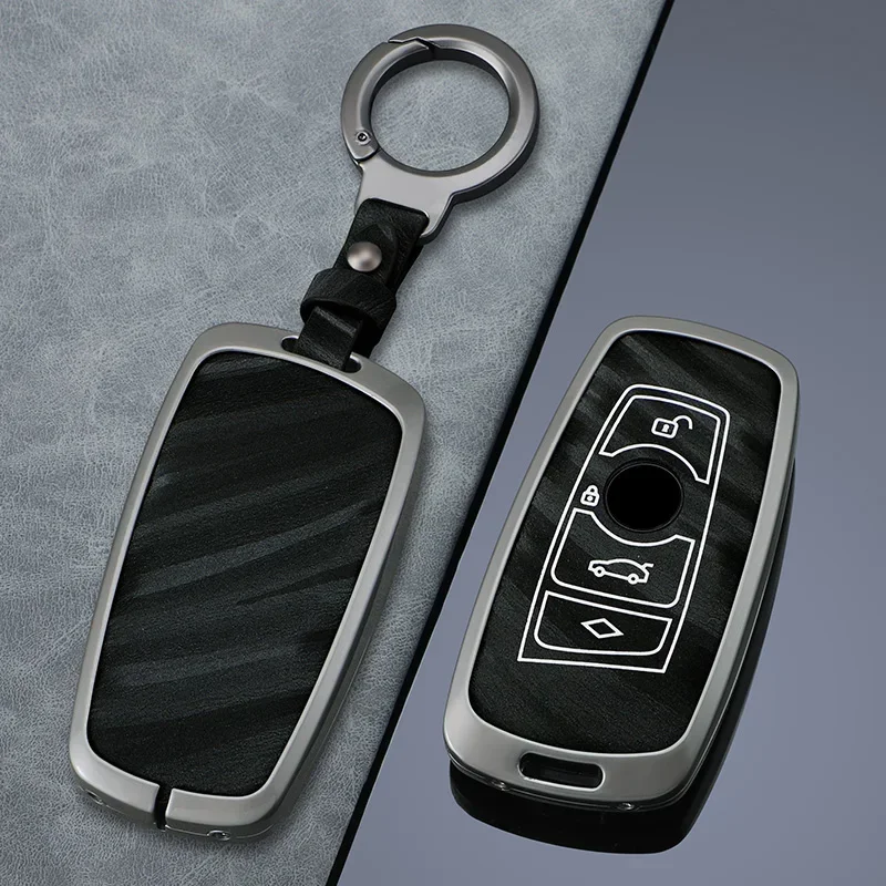 

3/4Button Metal Colorful Car Key Case Suitable For BMW 1 3 5 7 Series E90 E92 E93 X3 X5 F10 F20 F30 F40 GT Key Accessories