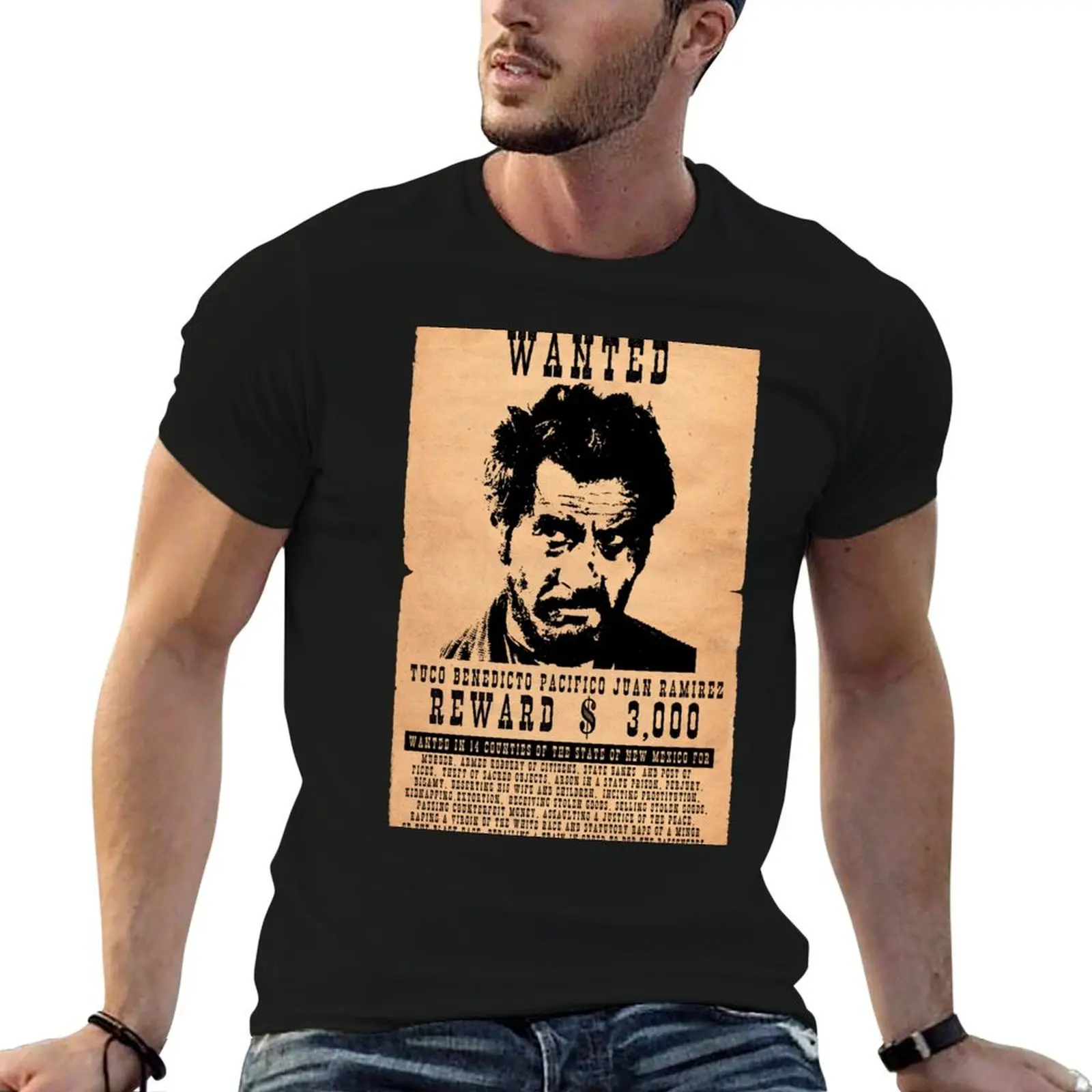 WANTED TUCO RAMIREZ T-Shirt t shirt custom print anime t shirts oversize t shirt man plain T-shirt