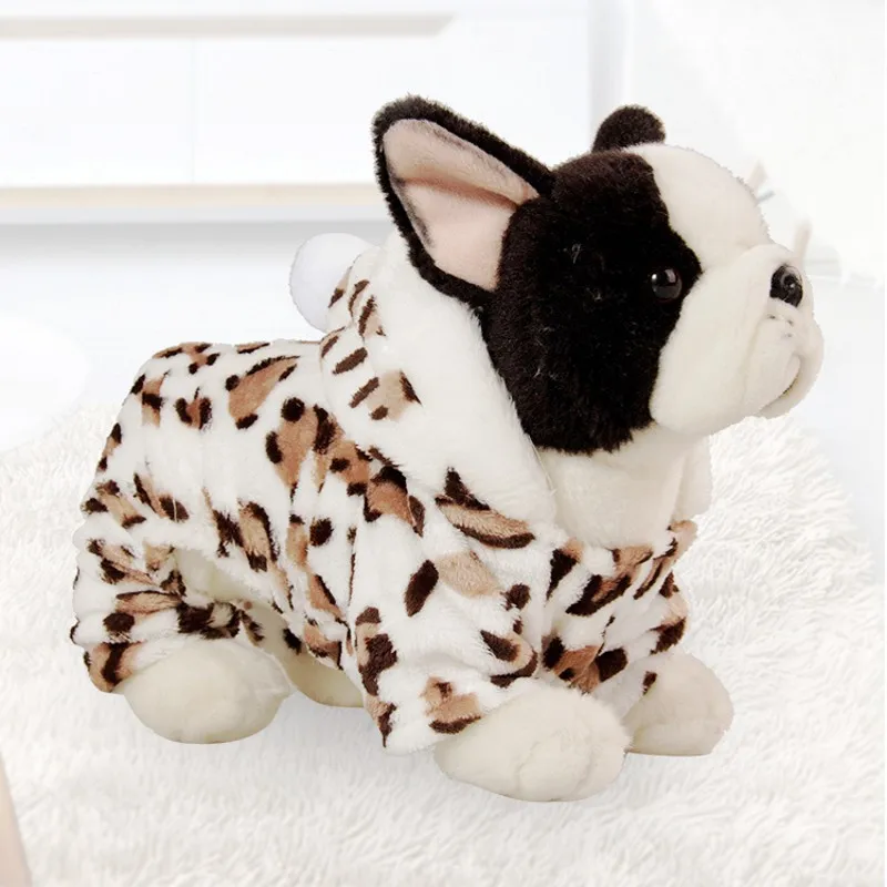 Fashion Pet Dog Jumpsuit Coral Fleece Dog Overalls Soft Warm Fleece Cat Jumpsuits Winter Pet Puppy Pajamas Chihauhau Dog Clothes