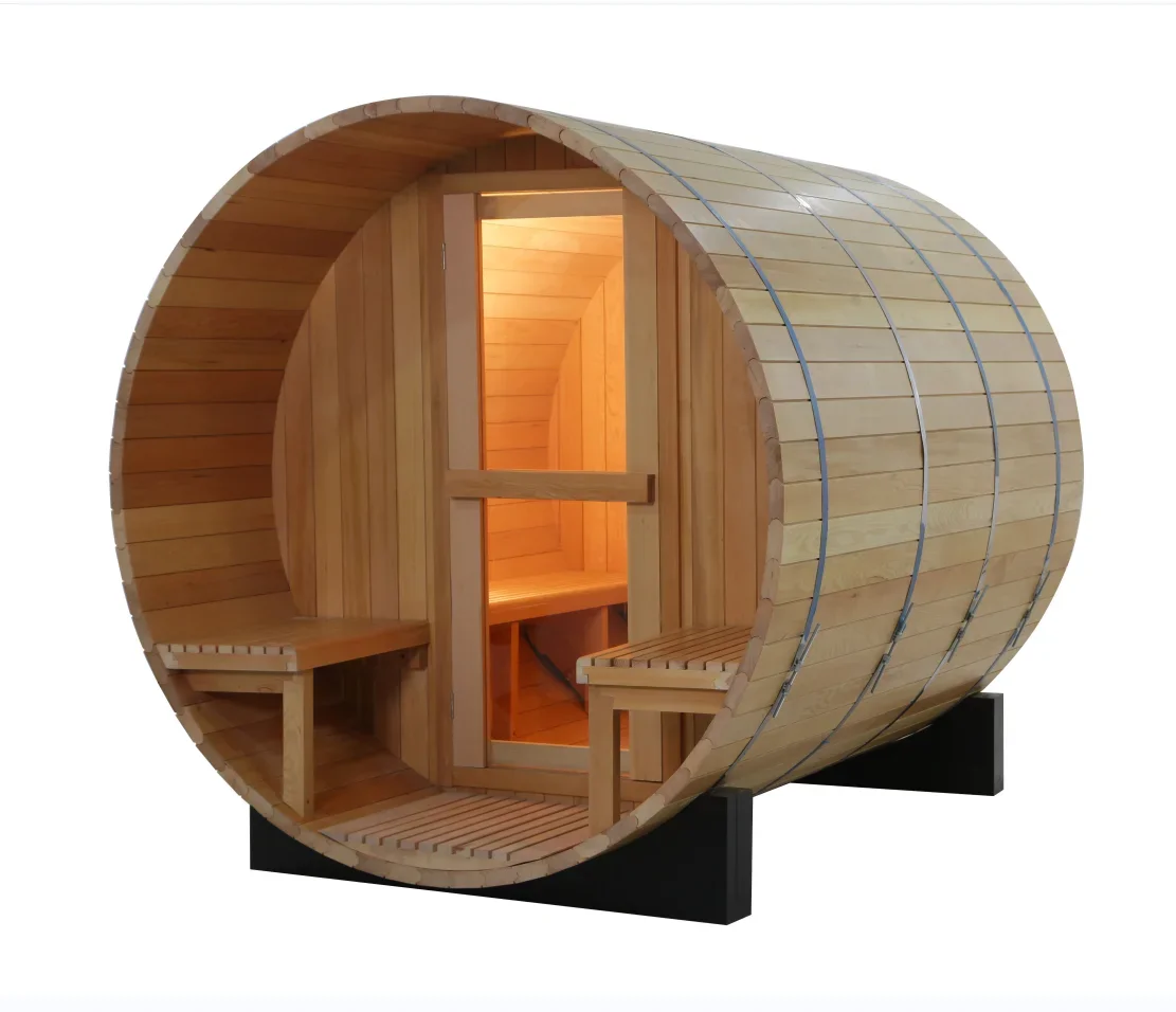 

Hemlock/Cedar Traditional Steam Sauna Room Rooms Barrel Sauna Outdoor Sauna for sale