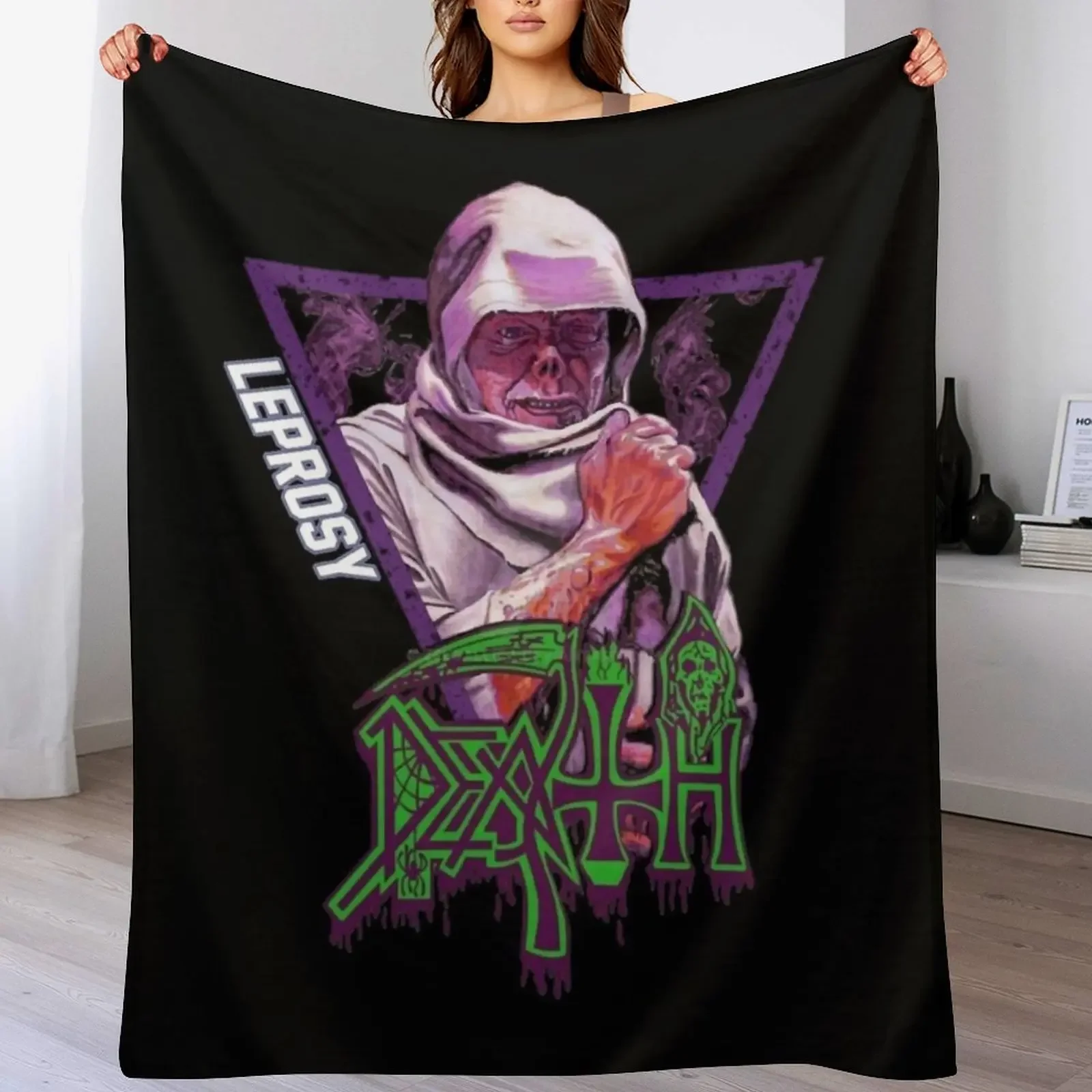 

Death Leprosy Throw Blanket Men's Soft Warm Throw Blanket for Couch