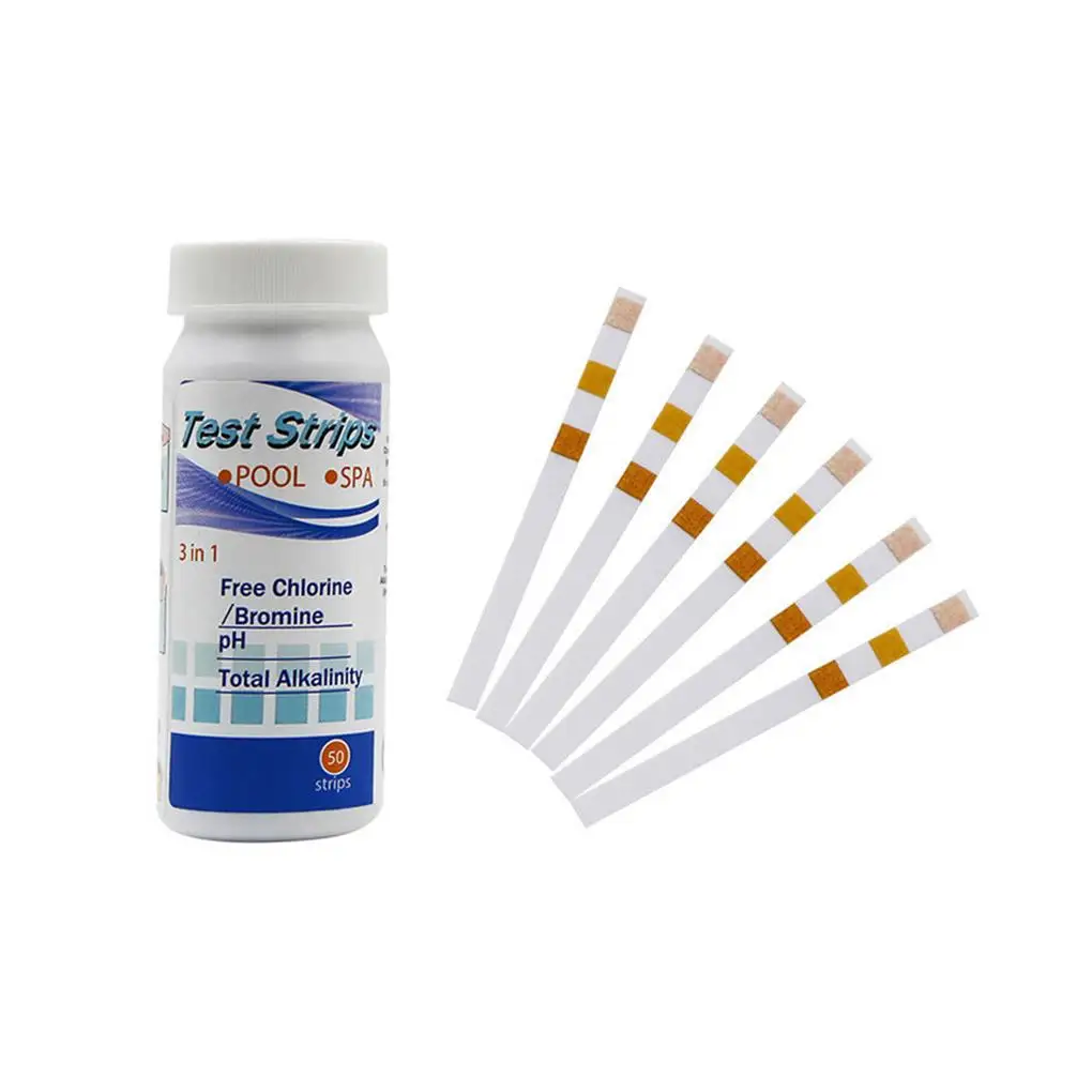 เครื่องมือทดสอบน้ำสำหรับใช้ใน50X เครื่องมือทดสอบแถบทดสอบใช้งานง่ายอุปกรณ์ตกปลาสระว่ายน้ำ