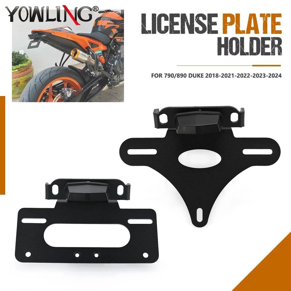 

License Plate Rear Relocation Bracket Fender Eliminator Kit Moto For KTM DUKE 790 /L DUKE 890 /R GP 790 / 890 Duke 2025-2026