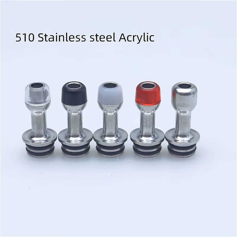 510 قطرة تلميح MTL الفولاذ المقاوم للصدأ الاكريليك الراتنج القش المشتركة #5