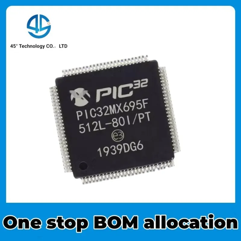 PIC32MX695F512L-80I/PT microcontroller IC microcontroller chip package QFP100 NEW IC Chip