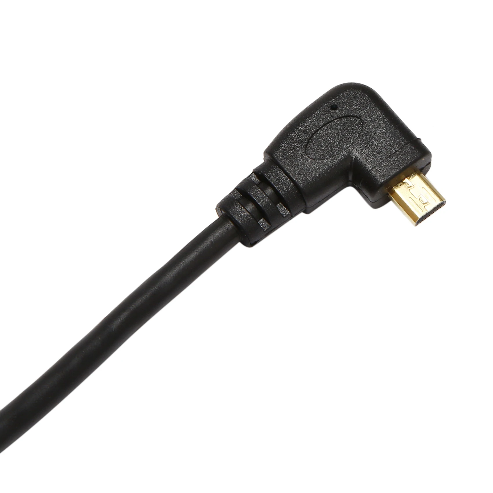 AA08-2X Left-Angled Micro- To Male Cable Stretched Length For Cameras