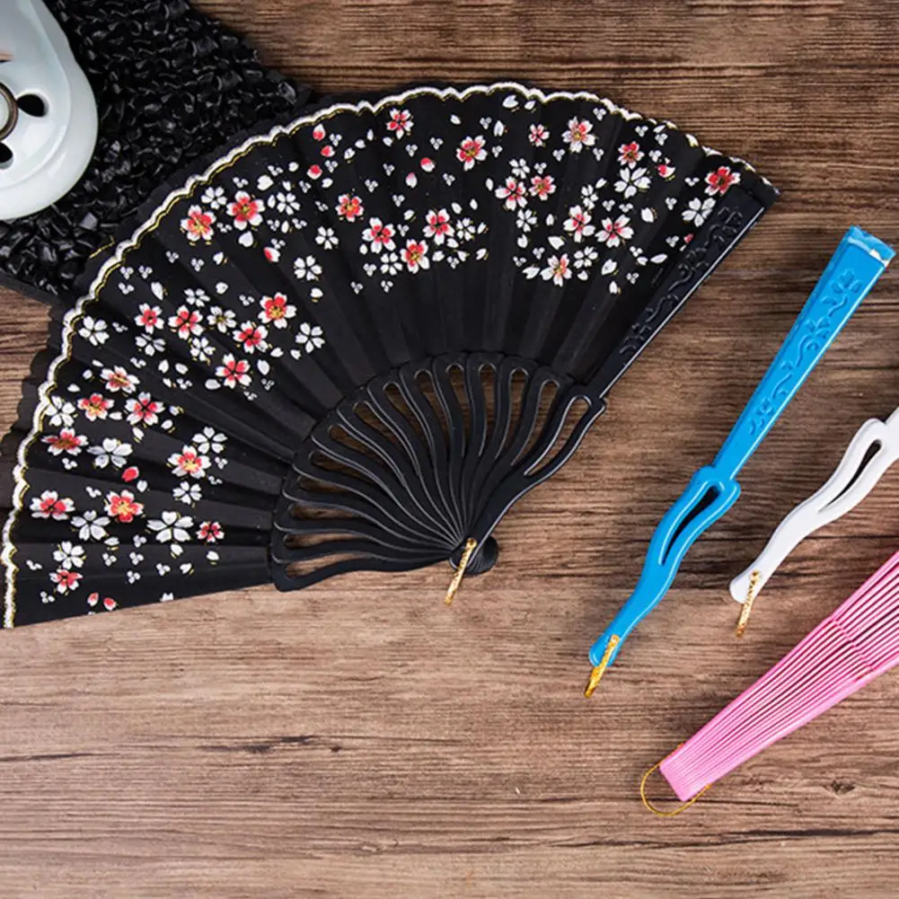 折りたたみ式ハンドファン,ヴィンテージ,扇風機,中国製,手工芸品,ギフト,ステージ,印刷,花柄