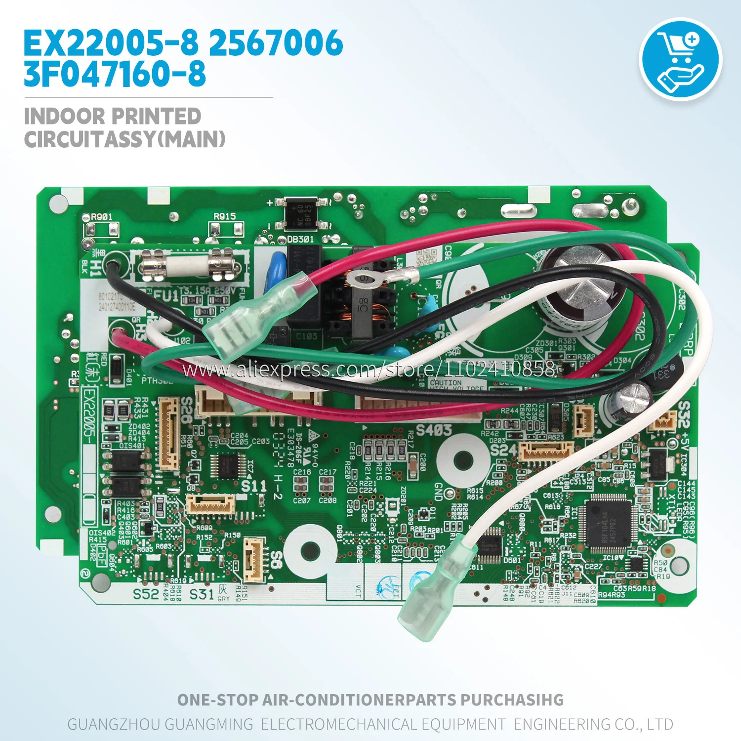 

Printed Circuit Board Assy main control EX22005-8 2567006 3F047160-8 for Daikin Indoor unit air conditioner parts HVAC pcb tools