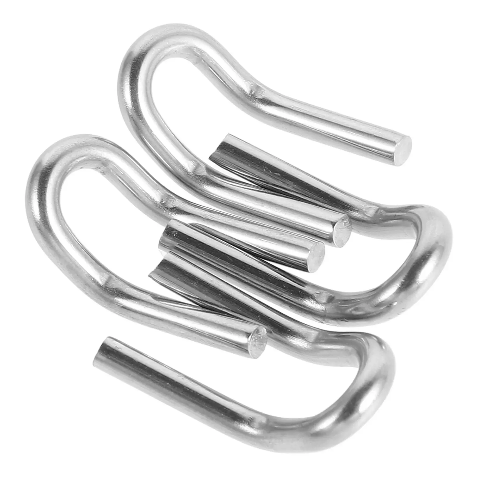 

4Pcs Motorcycle Exhaust Spring Hooks Stainless Steel U-Shaped Secure Fit Spring Loop Tabs Replacement Welding Hooks for Bikes
