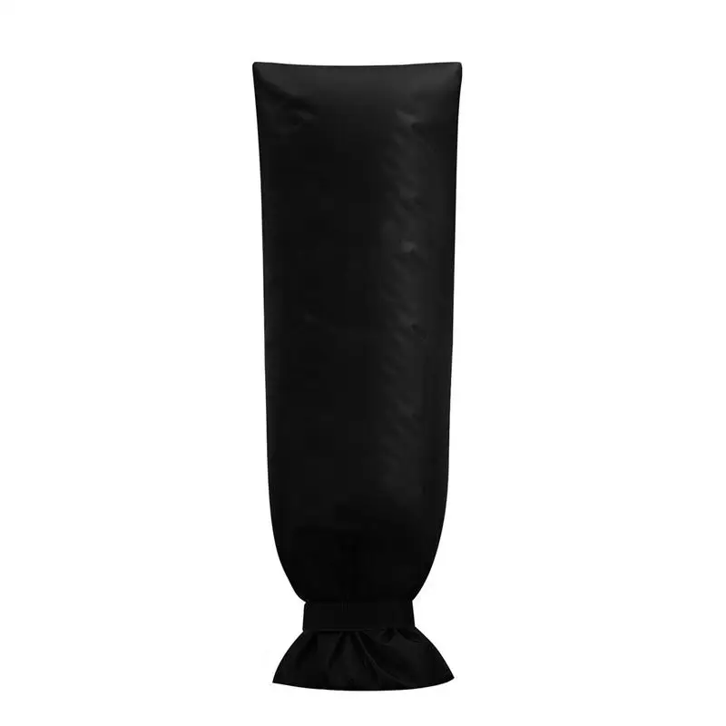 Outdoor Faucet Cover Waterproof Insulation Tap Cover 14.57x27.56 Inches Black Faucet Winter Covers Waterproof Insulation Pipe