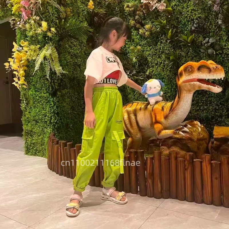 Abbigliamento da ballo di strada per bambini, abbigliamento da donna di marca alla moda, danza jazz, hip-hop, abbigliamento da ballo di strada per ragazze, set da passerella