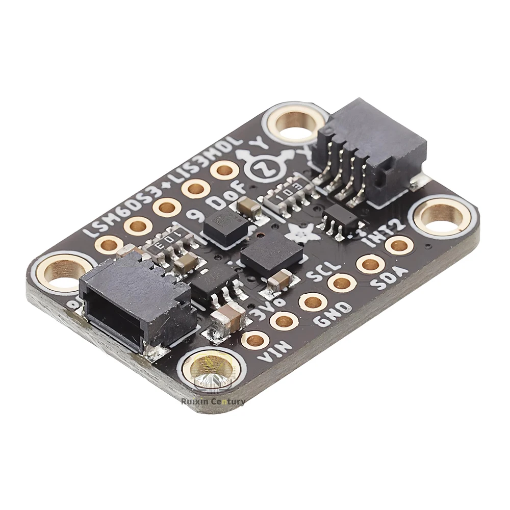 FOR Adafruit 5543 Board LSM6DS3TR-C LIS3MDL 9 DoF IMU Accelerometer Gyro Magnetometer I2C STEMMA QT