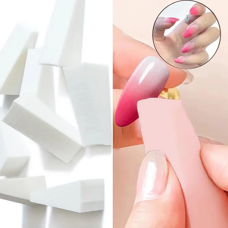 1/12/24/48/96 Pcs Nail Art Gradient Color Stamping Sponge Foundation Concealer Cream Blending Liquid Powder Puff