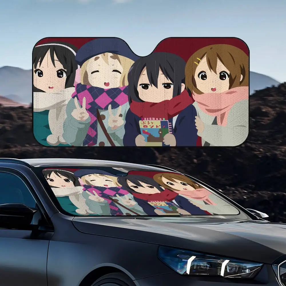 

Anime K-ON Sun Visor Foldable Universal Car Windshield Sun Shade UVProtection Heat Insulation Foldable Cover