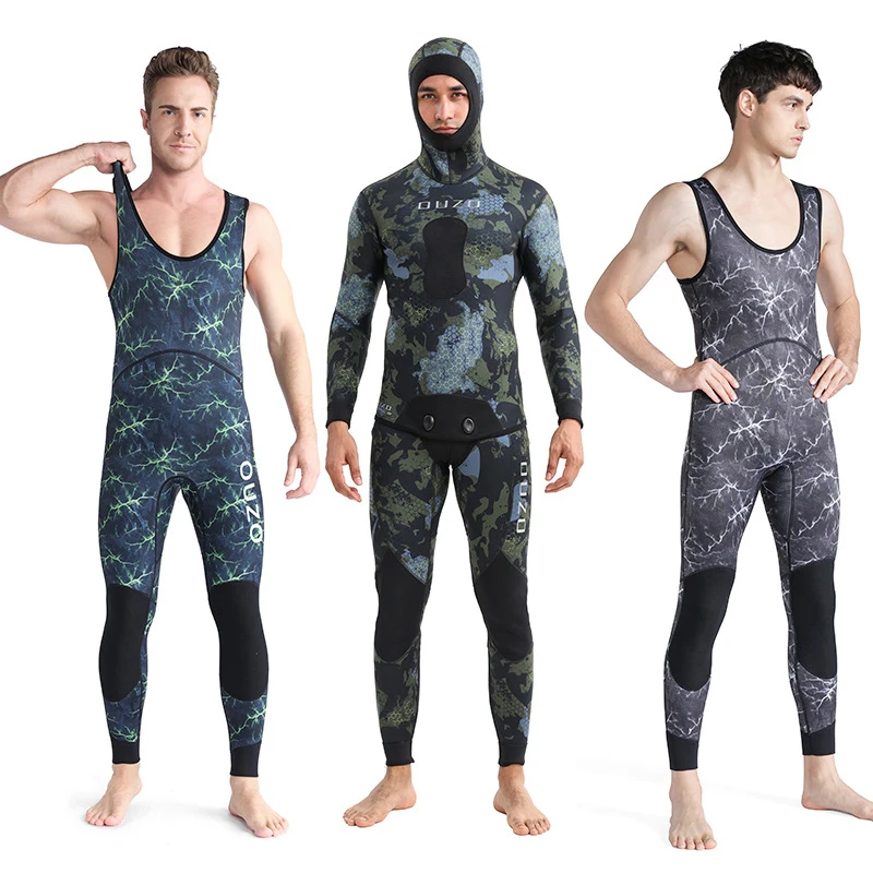 

3mm Fishing And Hunting Wetsuit Cold Warm Split Swimsuit Surfing Suit Free Diving Equipment Diving Supplies