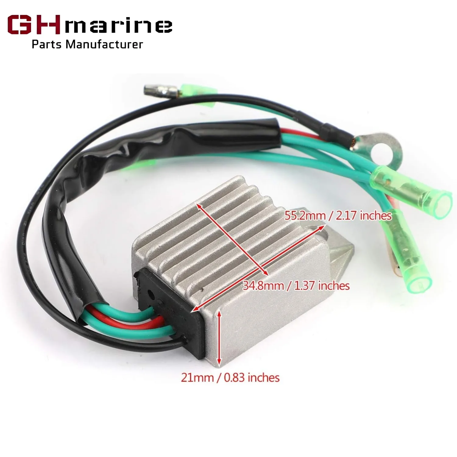 Rectifier Regulator Fit for Yamaha 6 8 9.9 13.5 15 20 25 30 40 50HP F8 F9.9 F13.5 F15 Z623 Outboard 6J8-81960-00 F15-07060001
