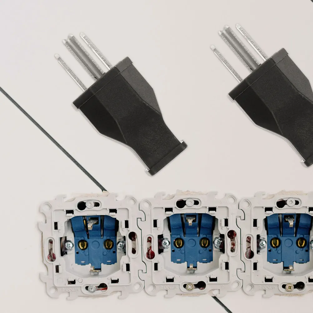 

4pcs American Plug 15A 125V Electrical Wiring Repair Extension Cord Ends Male Replacement Ends Extension Cord Male