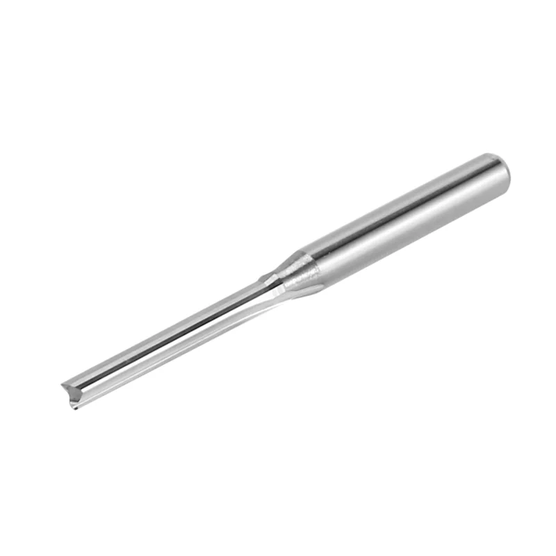 

ABUL-60 Pcs Two Flutes Straight End Mills Straight Slot Bit Wood Cutter Two Double Flute Bits 3.175X2x17mm For CNC Router