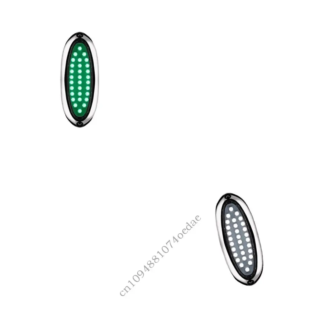 

30-светодиодный подводный светильник высокой яркости для яхт. Корпус из нержавеющей стали IP68. Водонепроницаемый, простой и