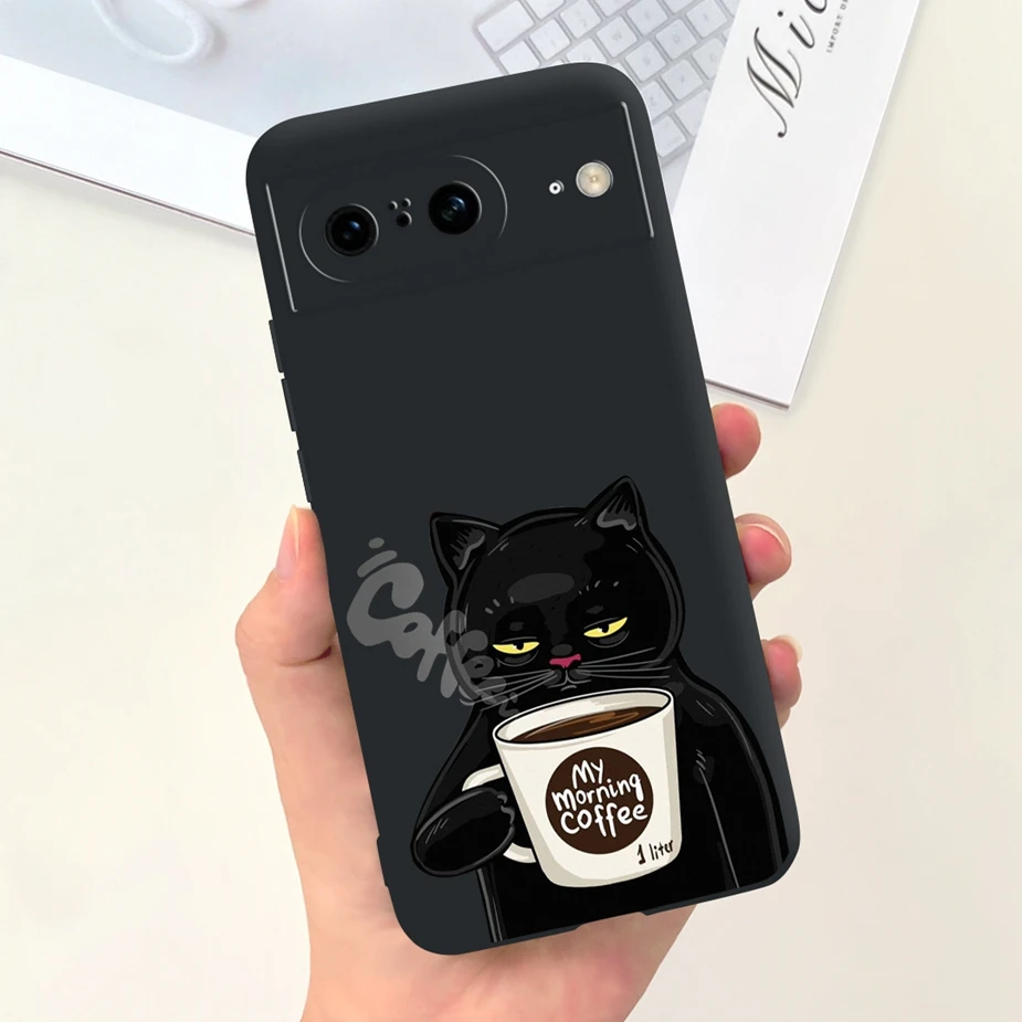 حافظة لهاتف جوجل بيكسل 8A Pixel8 Pro حافظة كرتونية عصرية لطيفة مضادة للصدمات لهاتف جوجل بيكسل 8 Pro Pixel8A Fundas Coque