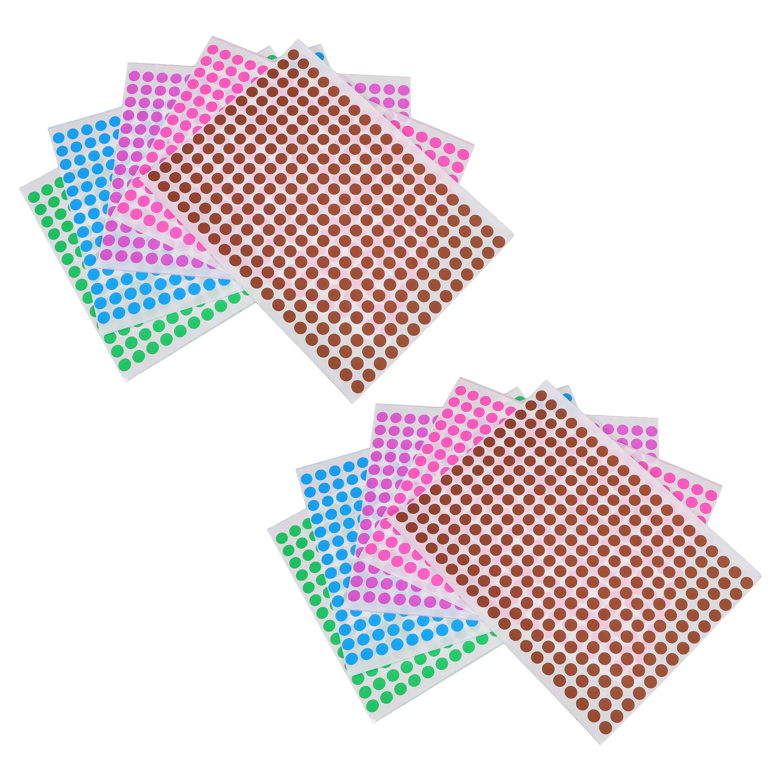 

10 Sheets Blank Removable Dot Stickers for Color Coding Labeling Organizing Papers Jars Bottles Office Home Projects Colored