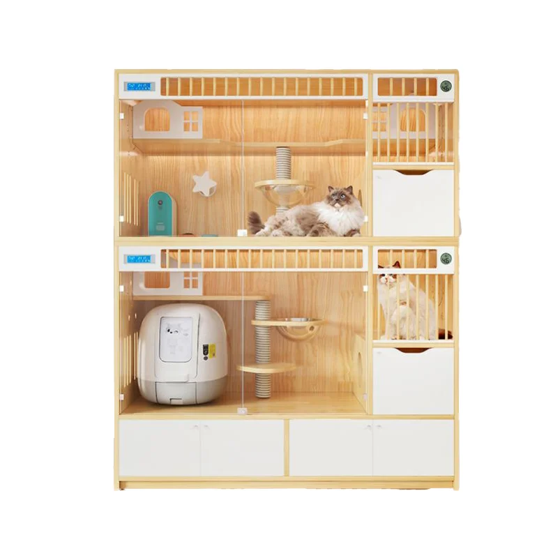 

Большой космический многофункциональный светильник с дверью Кошачий домик Деревянные домики Кошки для кошек