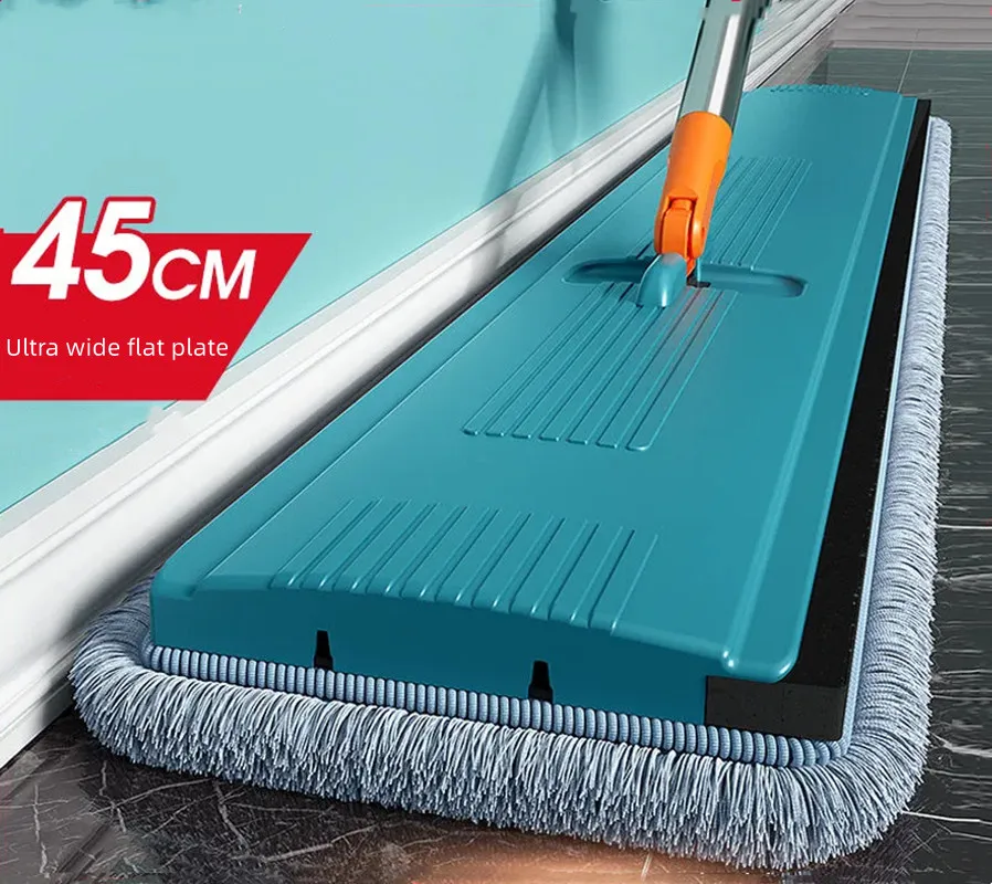 New Magic Hand-free Mop With Spin Free Hands Microfiber Lazy Floor Wringer Mopping Washing Household Cleaning Tools