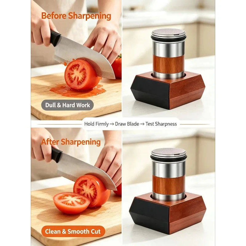 Rotary Tool Sharpeners Set, Replaceable Diamond Tool Sharpening Tools, Suitable for Small, Medium and Large Tools