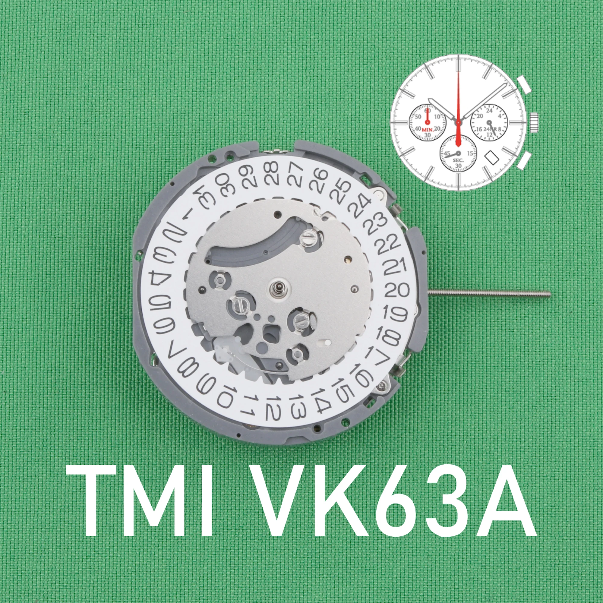 VK63 movement New Japan Seiko Vk63a Quartz Movement Original SII/TMI Vk63 Watch Movement Watch Accessories Date At 4