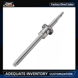 Ballscrew SFU1204 SFU1605 SFU2005 SFU1610 SFU1604 100 150 200 250 400 500mm C7 Roller Ball Screw Single Ball Nut For CNC Parts