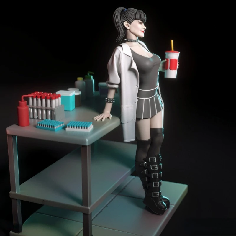 1/24 Scale Resin Figure Assembled Model Kit Abby Sciuto from NCIS Hobby Miniature Statue Unassembled and Unpainted 3D printing