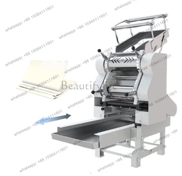 

yj15 Commercial noodle machine automatic skin folding double roll fresh wet kneading multi-functional noodle rolling machine