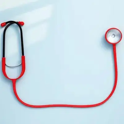 4 قطع من دعامات سماعة الطبيب المزيفة للأطفال الصغار ذات حواف ناعمة ملابس آمنة مثالية للعب التظاهري في الطبيب وبناء الخيال