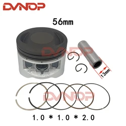 YX 56mm Piston Kit For YX140 YinXiang 140cc Horizontal Engine Dirt Pit Bike Atv Quad Parts 13mm