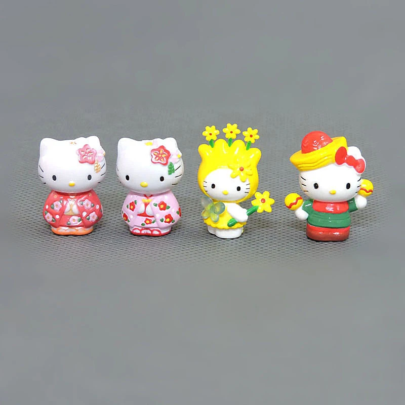 Mini poupées Sanurgente Hello Kitty pour enfants, figurine d\'action de dessin animé, jouets pour enfants, cadeaux d\'anniversaire aléatoires, non