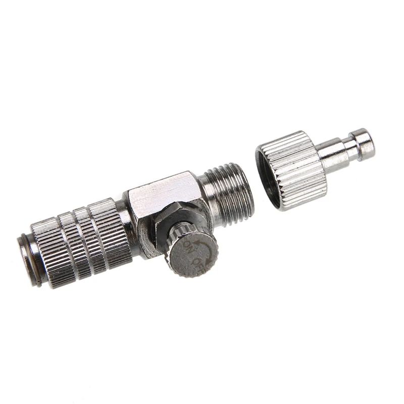 Durable Airbrush Quick Release Coupling Disconnect Connector Adapter Replacement Spare Parts Standard 1/8 Inch Plug Fitting