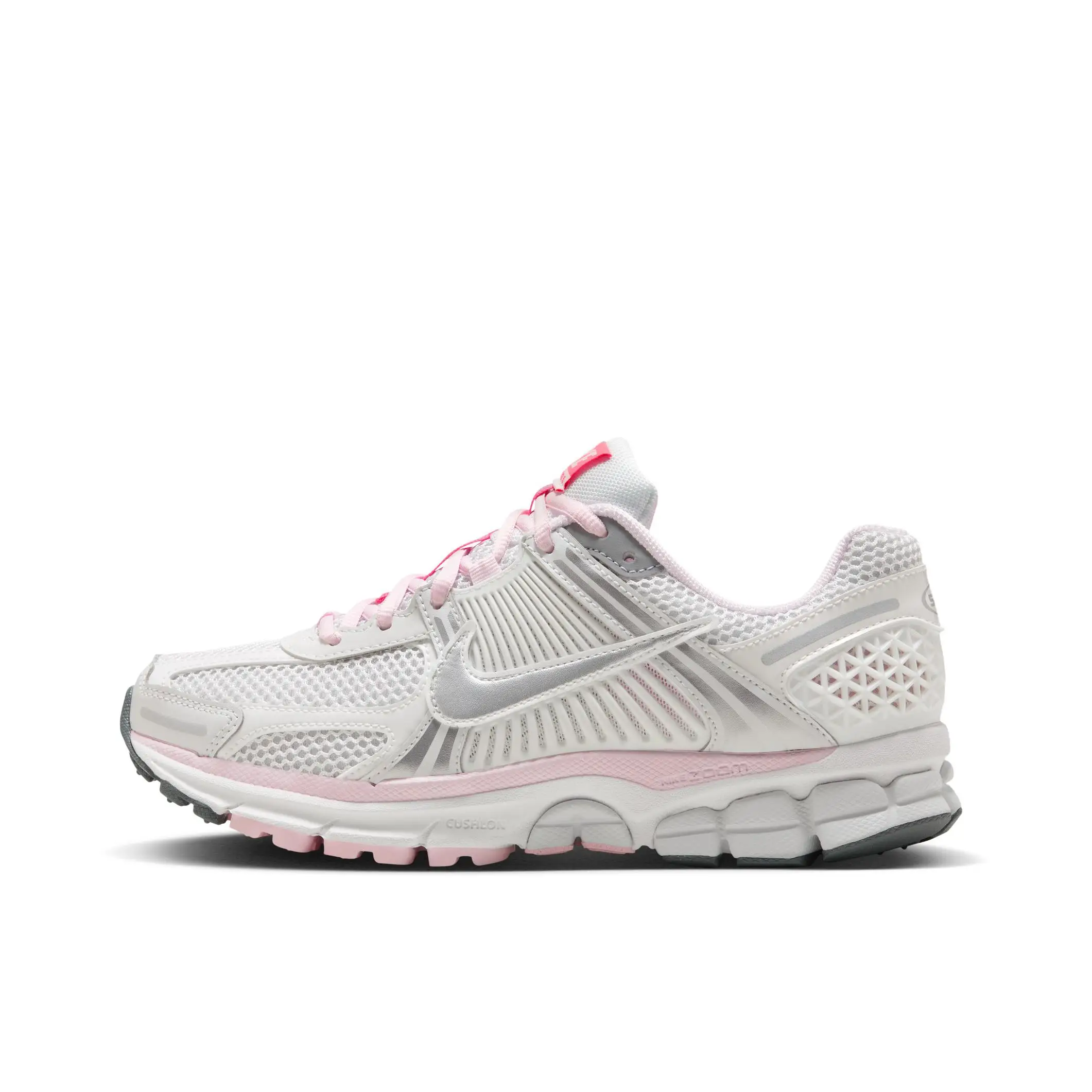 

Nike Zoom Vomero 5 Women and Men White Pink Silver Comfortable Cushioning Breathable Retro Running Shoes FN3695-001