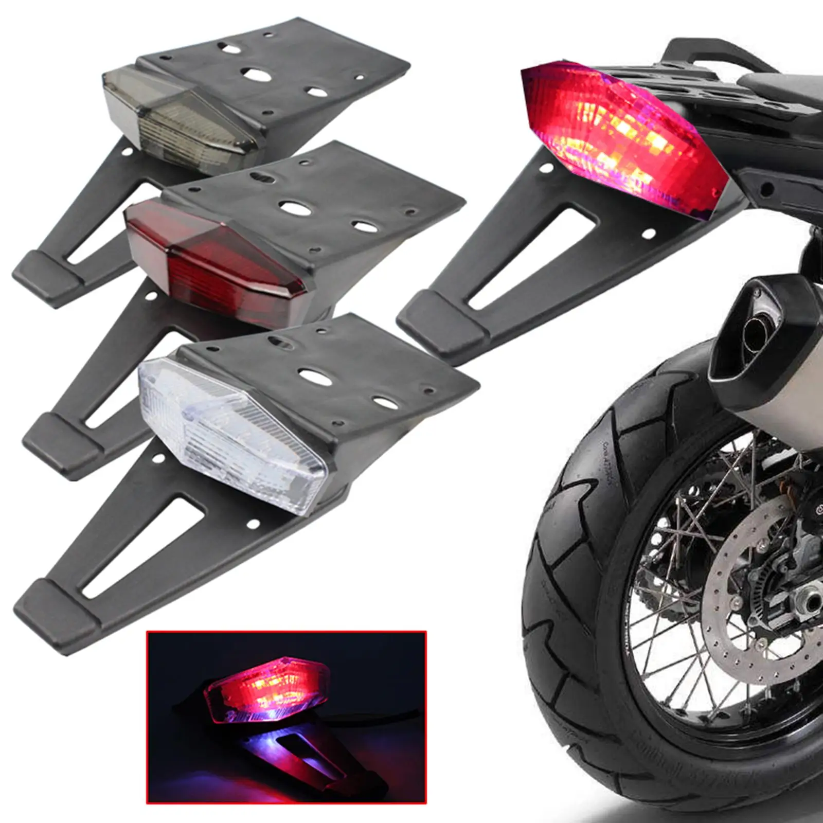 

Motorcycle LED Brake Tail Light Tail Lamp Signal Stop Running Light Stop Lights Bright for Motorbikes Dirt Bike