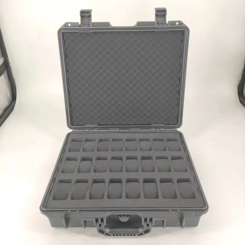 DPC081-4 High Quality Hard Plastic IP67 Waterproof Watch Safety Protective Carrying Case With 24 Slots