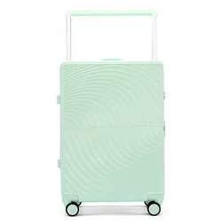 Silent universal wheel large capacity aluminum frame password trolley suitcase LY1074