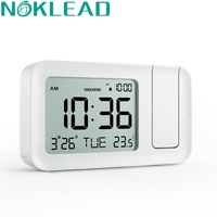 NOKLEAD Home LED Digital Projection Alarm Clock USB Electronic Ceiling Projector Alarm Clock for Bedroom Bedside Desktop Clock