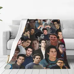 Dylan O'brien Collage Coperta super morbida Cantante americana Biancheria da letto da viaggio Copriletto invernale in flanella carino Copridivano