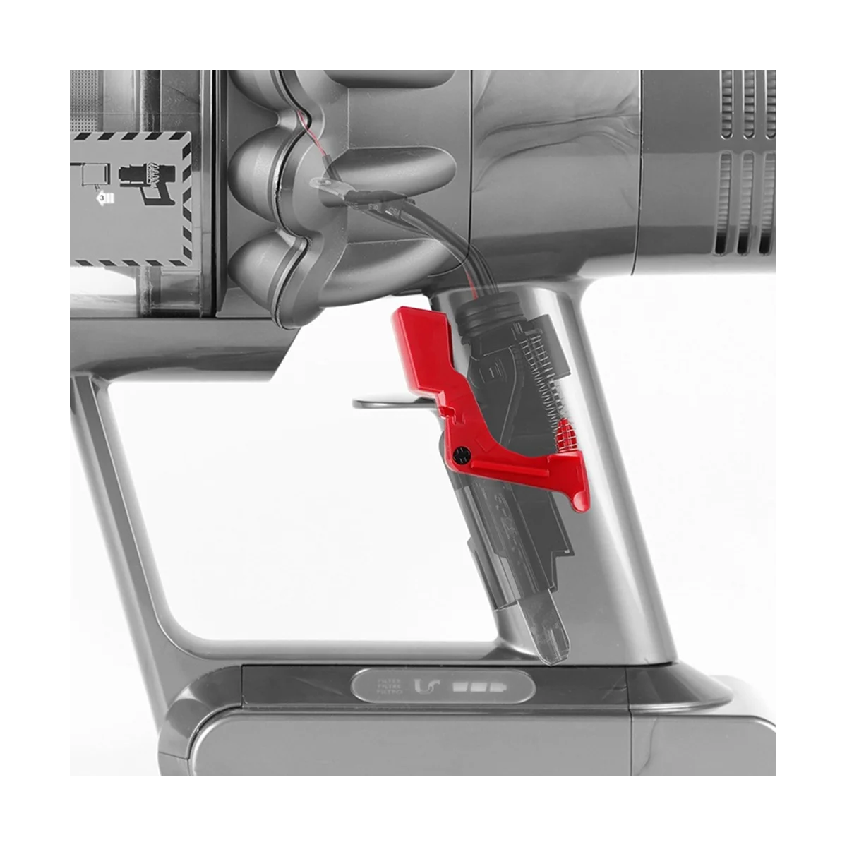 다이슨 진공 청소기용 방아쇠 스위치 단추 업그레이드, 스크루드라이버 포함, 중장비 교체 단추