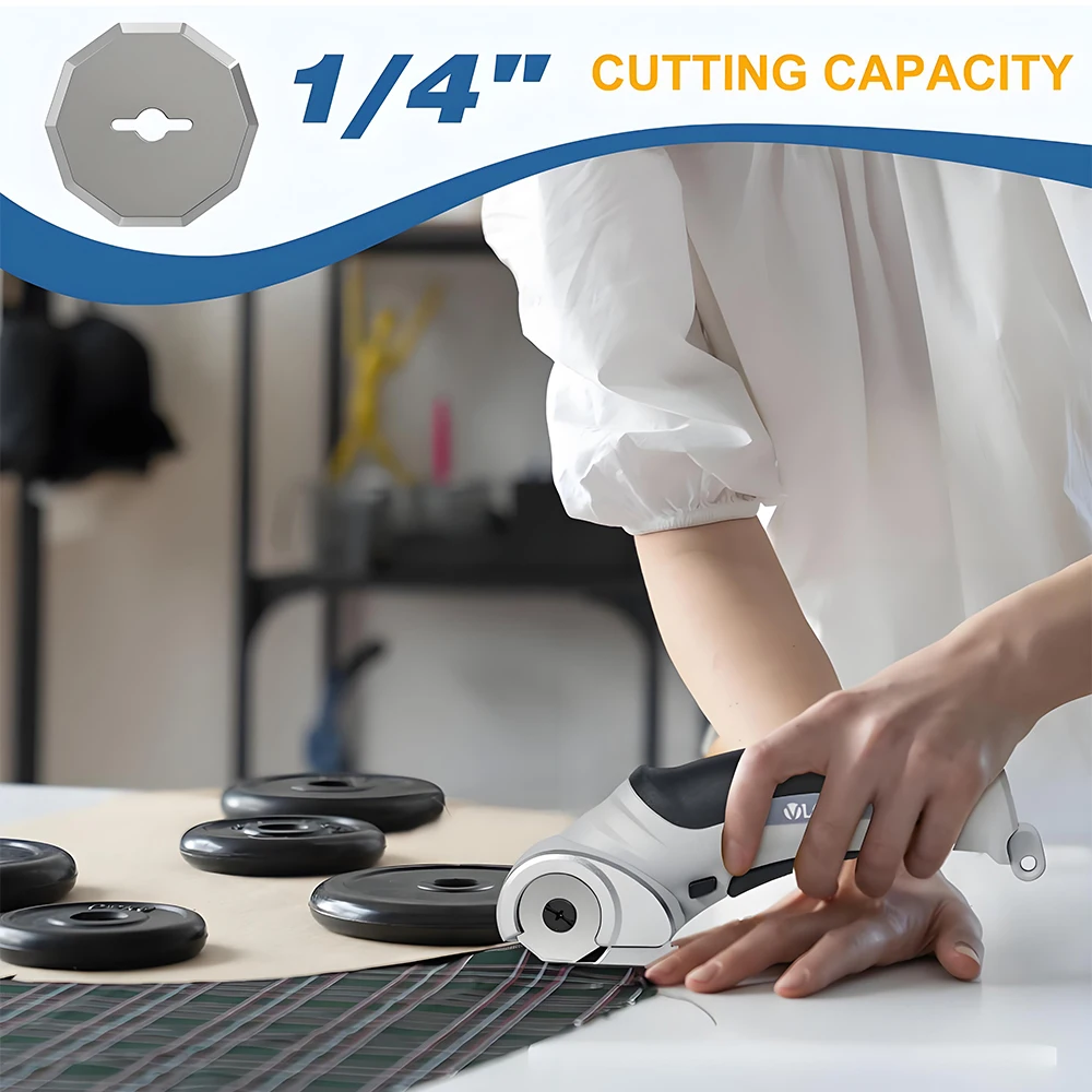 Nuevas tijeras de sastre eléctricas inalámbricas con carga USB, tijeras eléctricas portátiles de iones de litio para el hogar para cortar tela/cuero