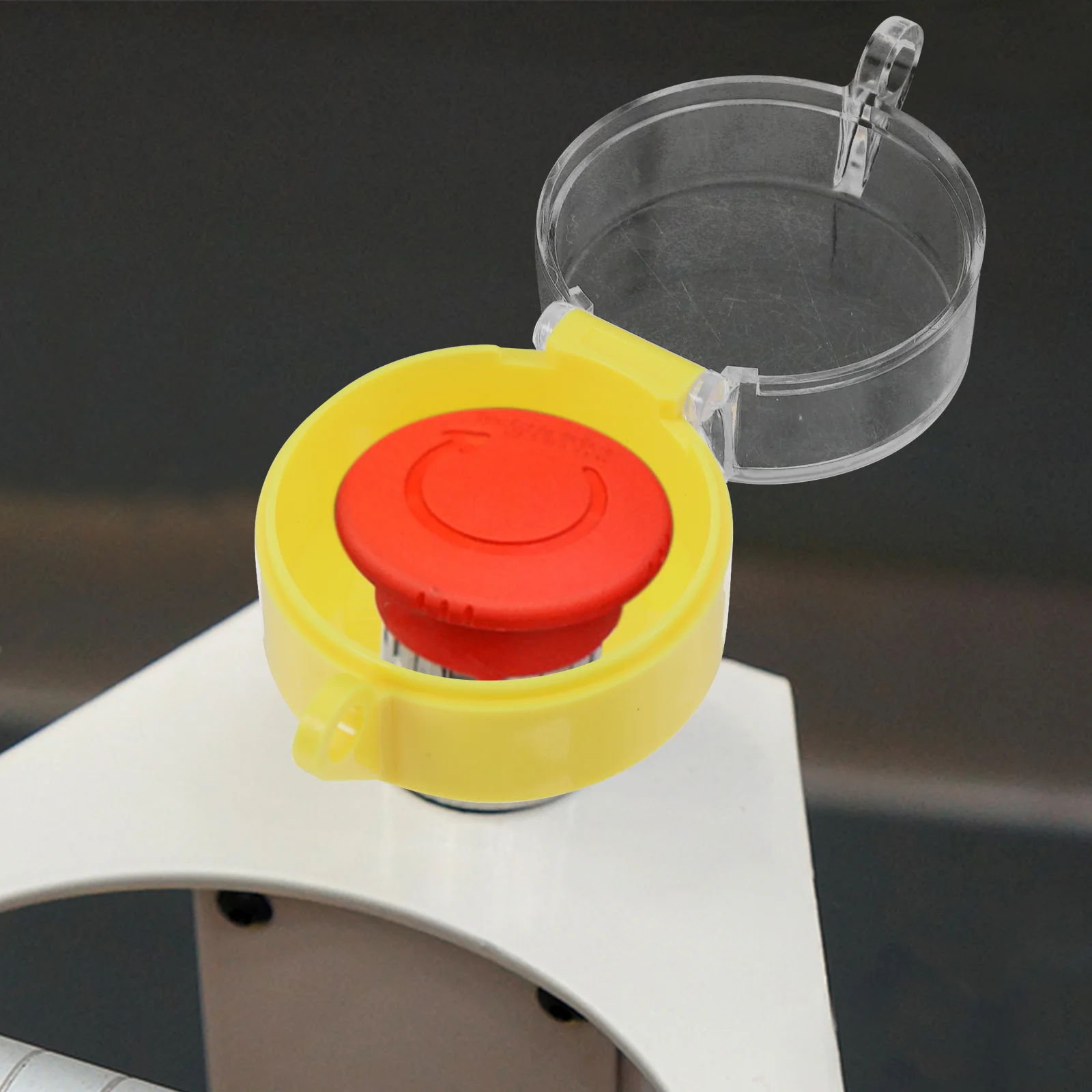 غطاء أزرار إيقاف الطوارئ، مقاومة عالية التأثير، حماية السلامة لمفتاح الجدار، غطاء مفتاح الضغط على الطاولة