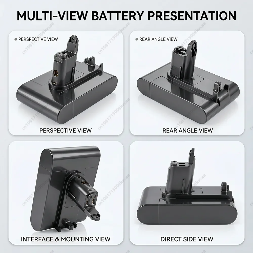 22.2V 6000mAh Rechargeable Li-ion Battery for Dyson DC31 DC34 DC35 DC44 Animal Cordless Hand Vacuum Cleaner Type B Power Cell