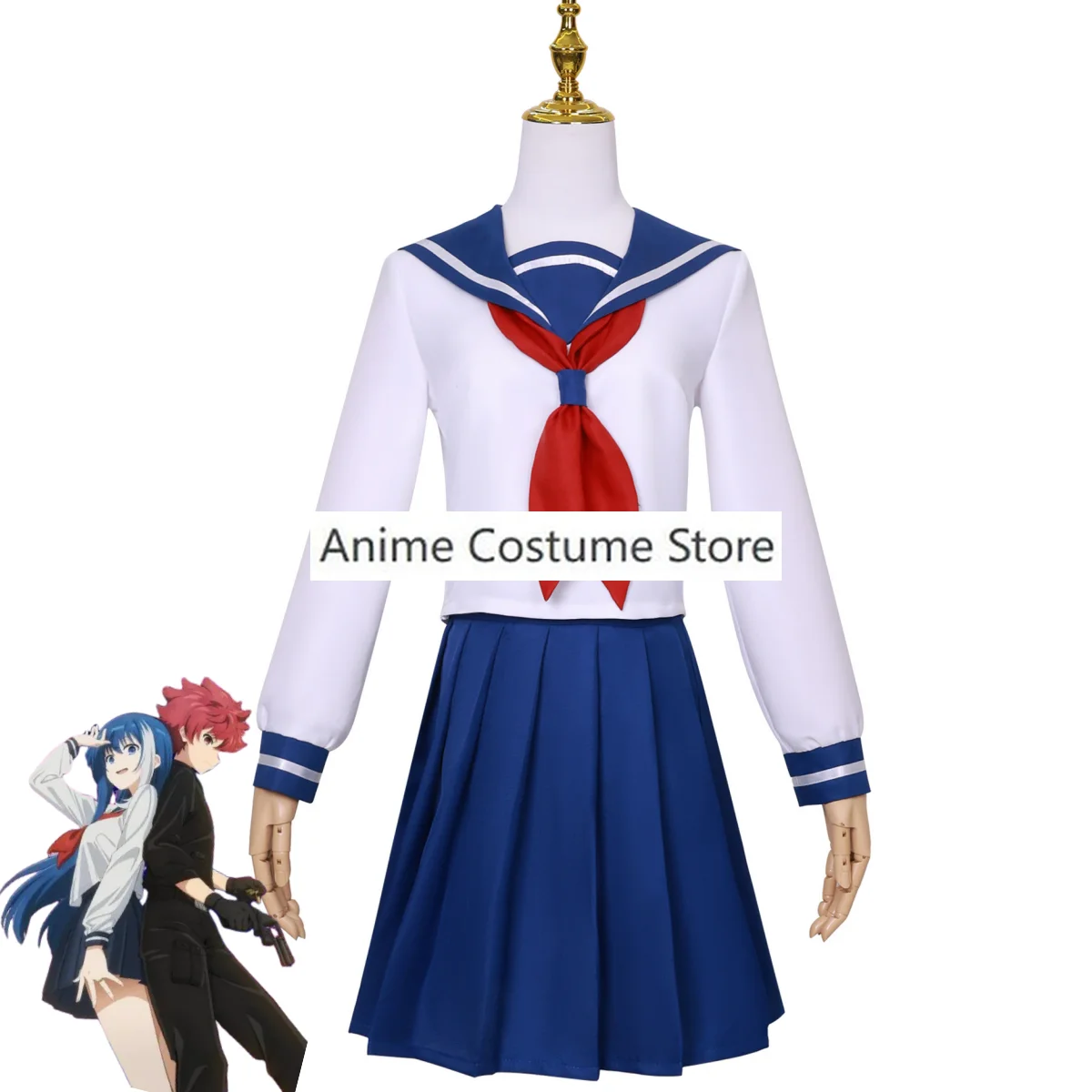 زي تنكري لعائلة يوزاكورا موتسومي ، زي مدرسي ياباني ، بدلة كريسماس جميلة للنساء ، شعر مستعار