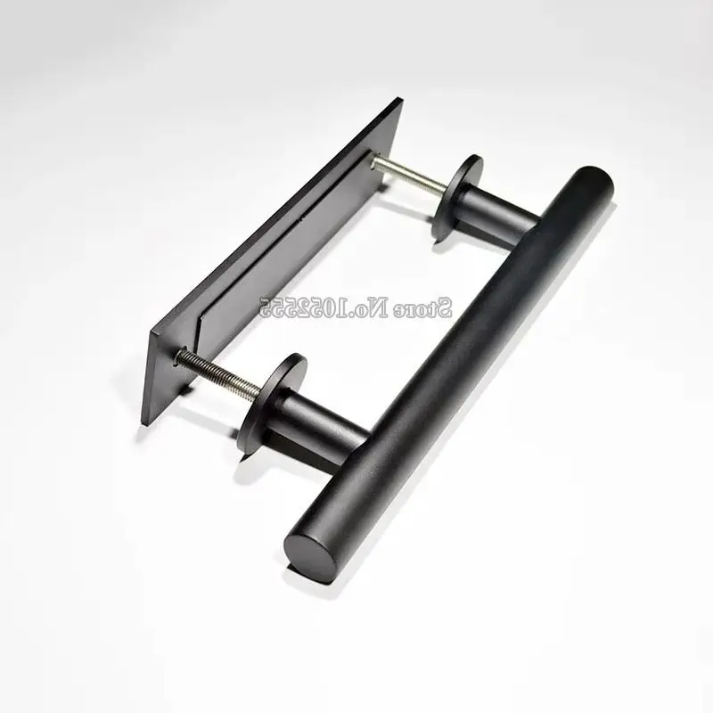 

Brand New 1Piece Stainless Steel Sliding Door Handles Wood Barn Door Push Pull Handles Black Tone