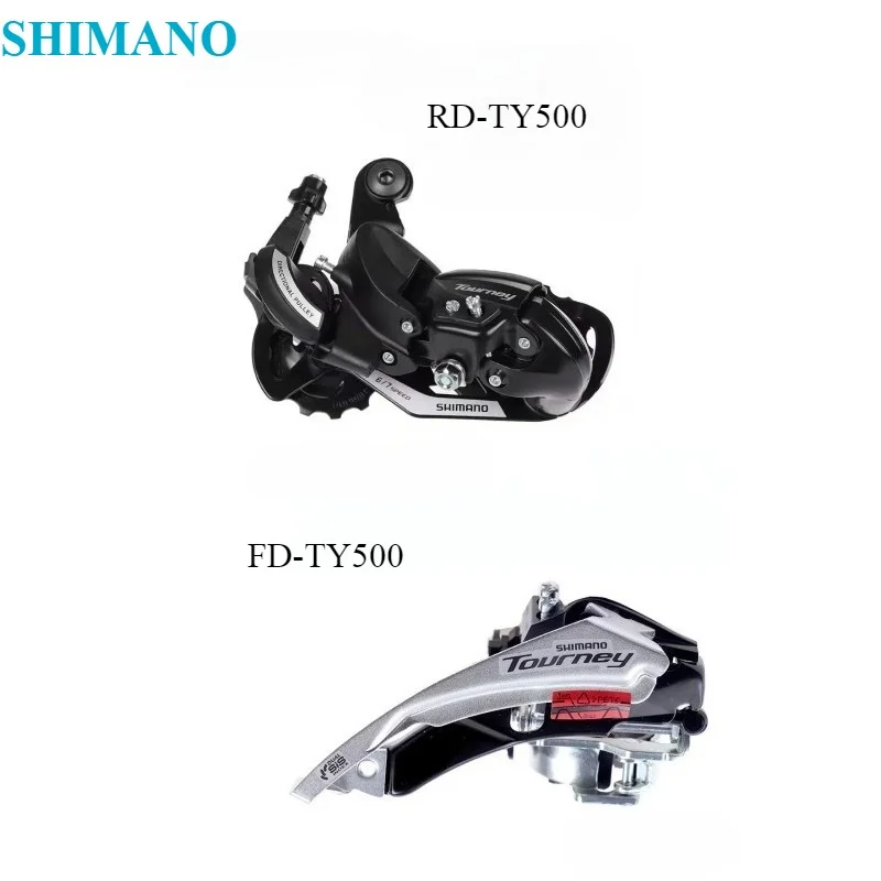 SHIMANO TOURNEY TY Derailleur Mini Set RD-TY500 FD-TY500 Rear Derailleur Front Deraileur 6/7 Speed Original Shimano Bike Part